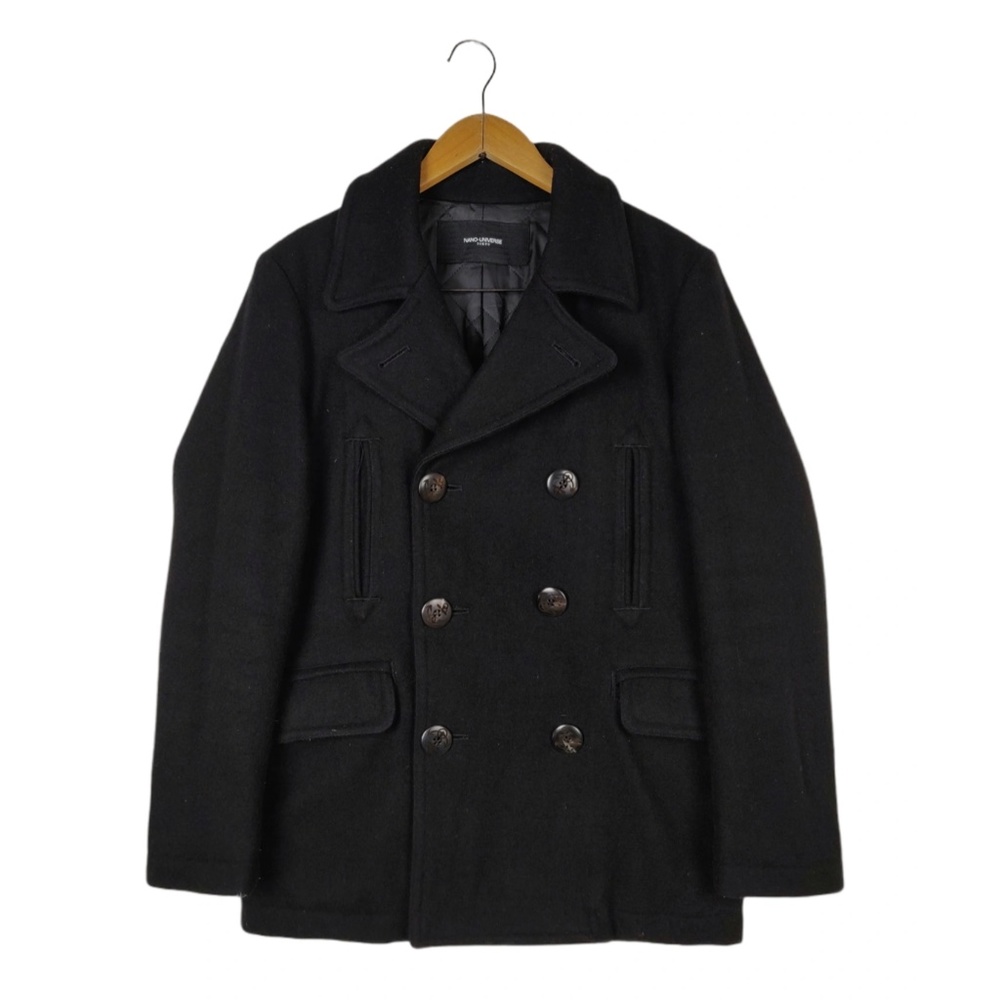 Nano Universe Japan Wool Pea Coat Jacket / Medium